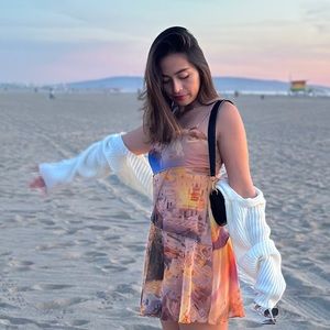 Sunset in Santorini Dress 💛🧡